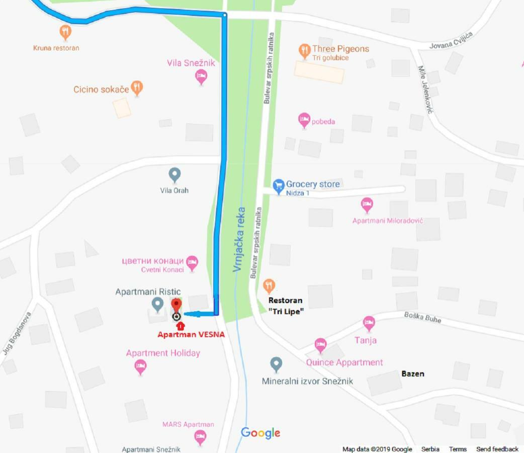 Vesna Apartman Vrnjačka Banja Eksteriør bilde